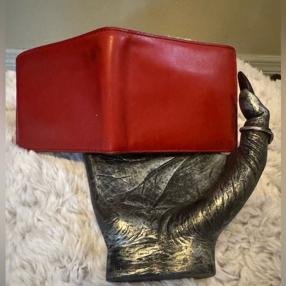 Coach Red Leather compact wallet - Picture 6 of 8
